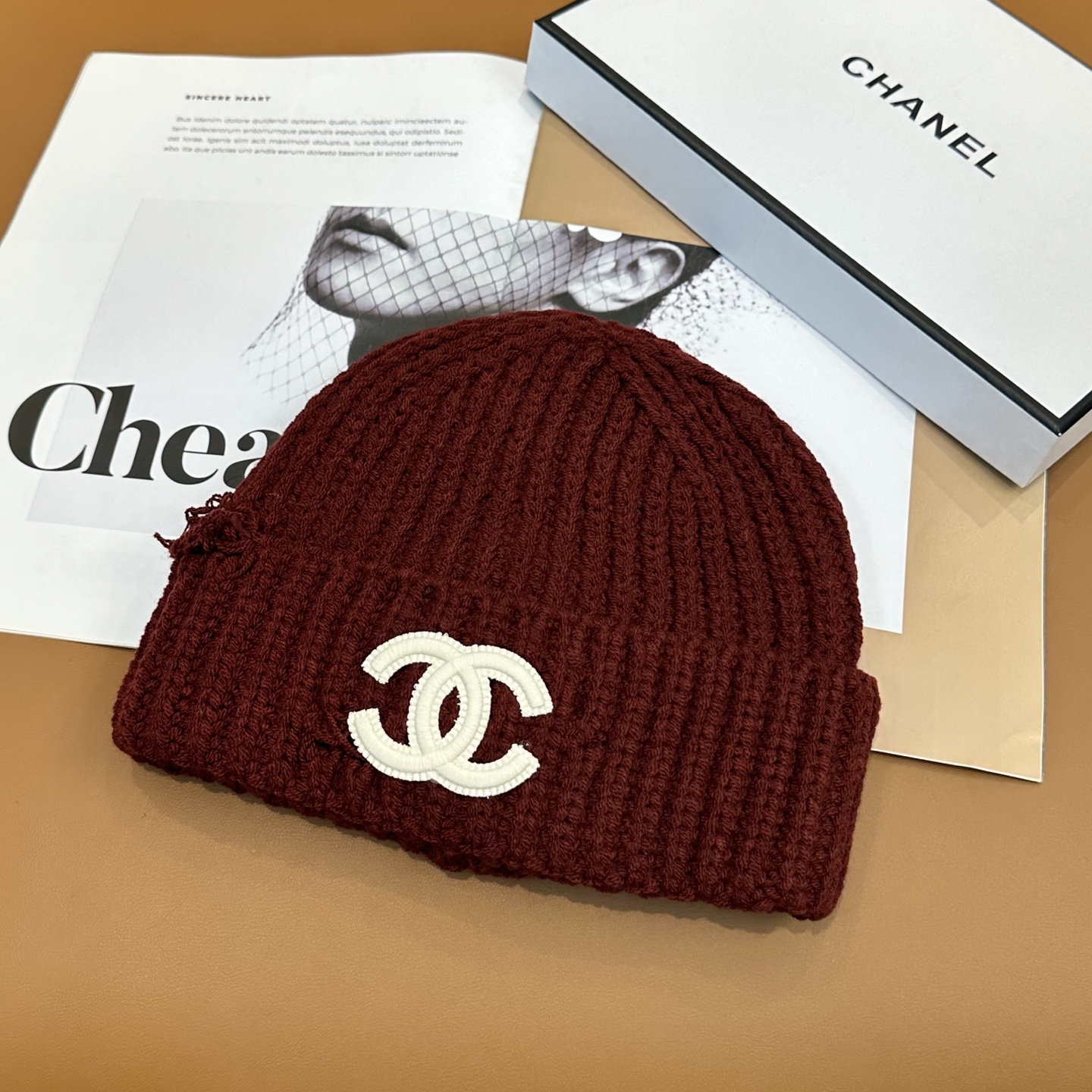 Bagsaaa Ch**el Red Beanie