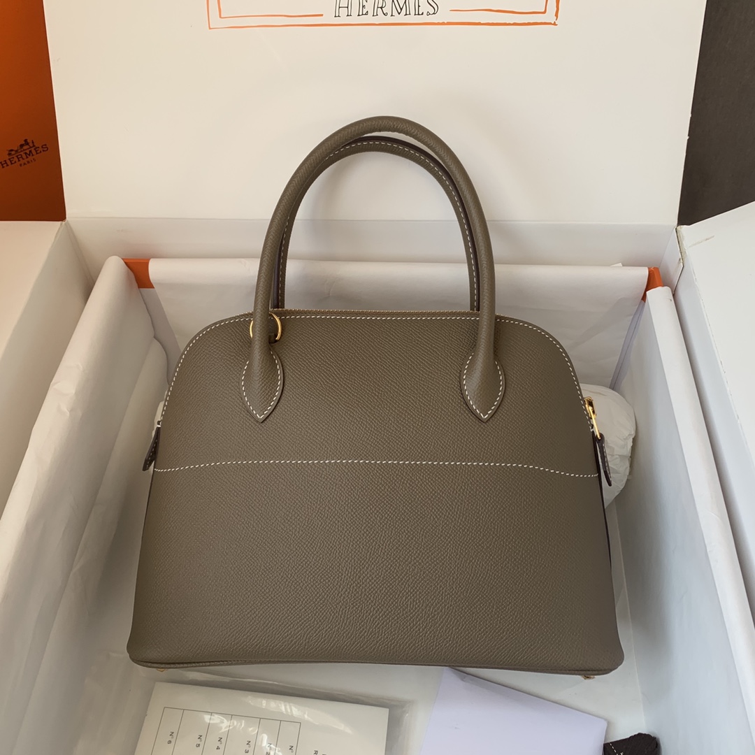 Bagsaaa H**me5 Bolide 27 handbag toupe - 27cm