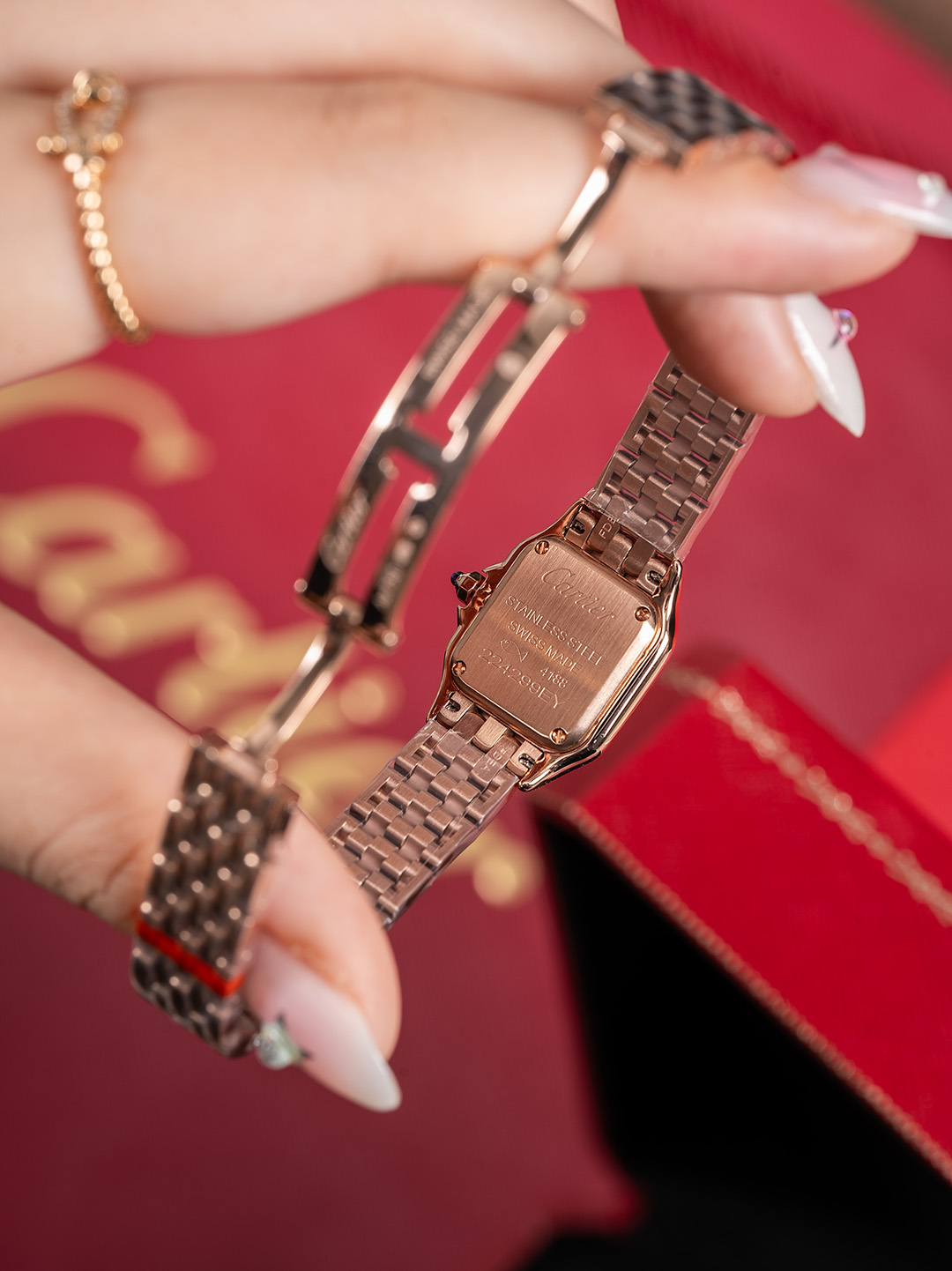 Bagsaaa Ca*t1er Panthère Watch rose gold - 19mm*25mm