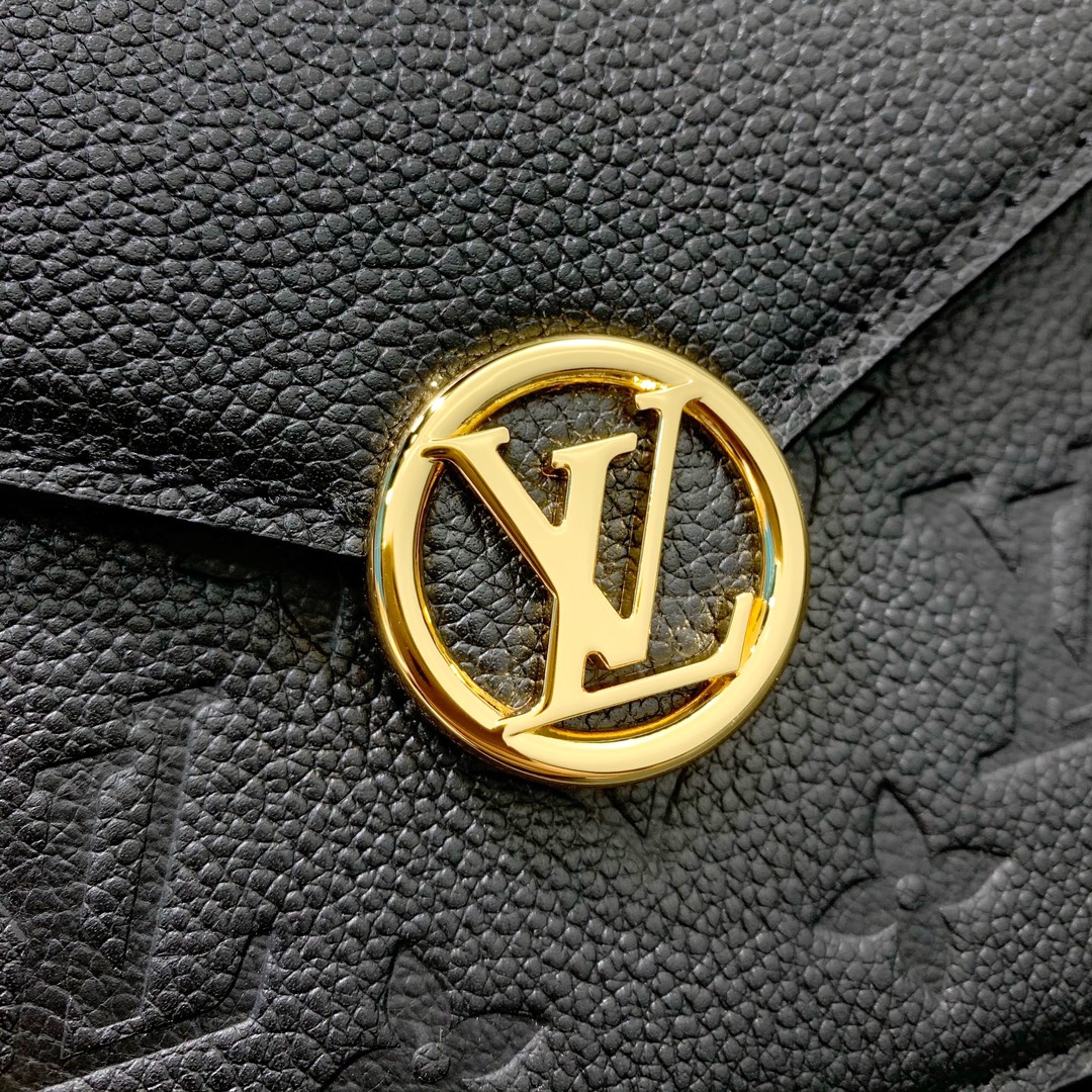 Bagsaaa LV M13569 Wallet On Chain Rosy black - 19.5 x 13.5 x 6.5 cm