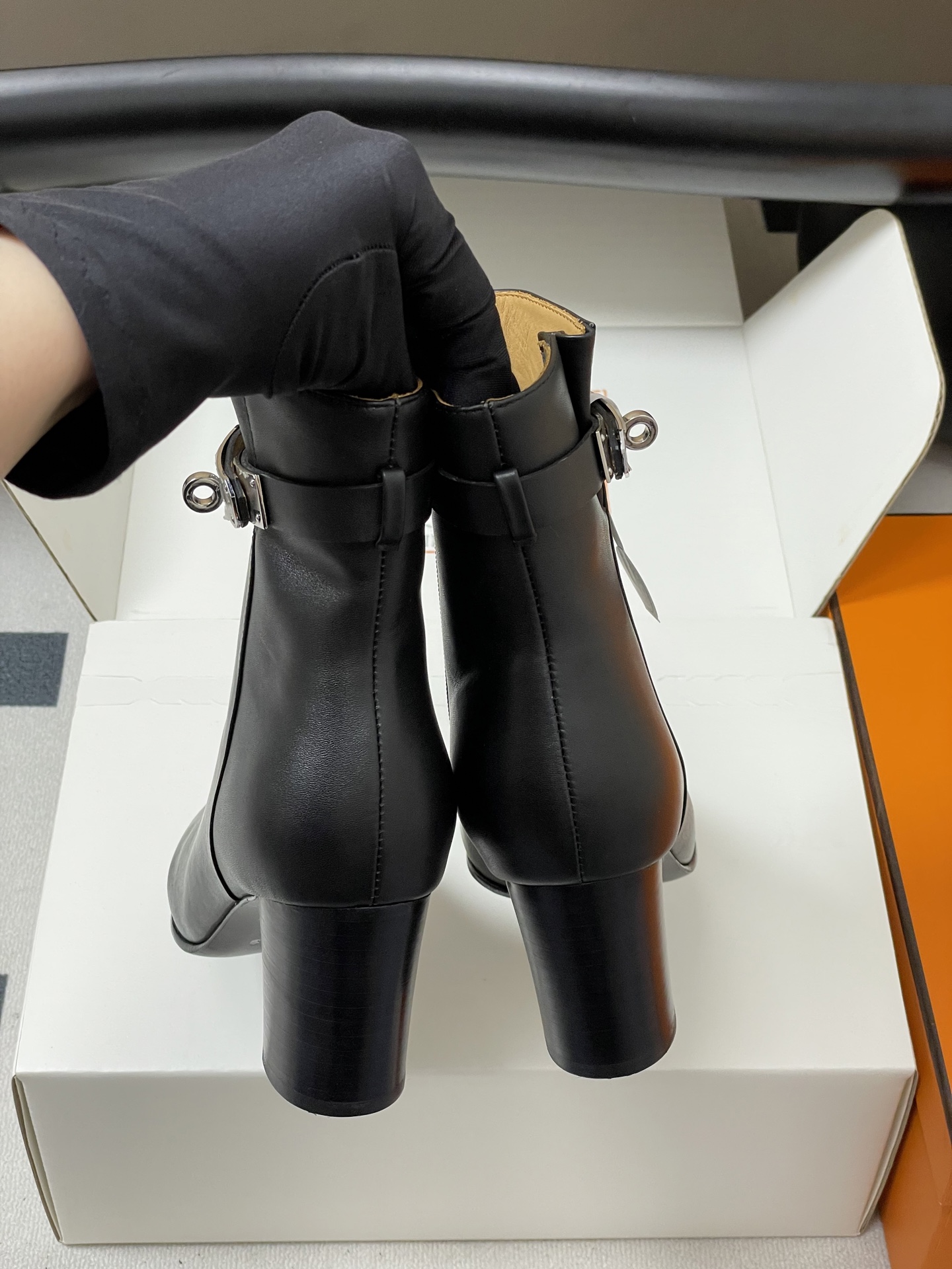 Bagsaaa H**me5 Saint Germain ankle boot black - 7cm