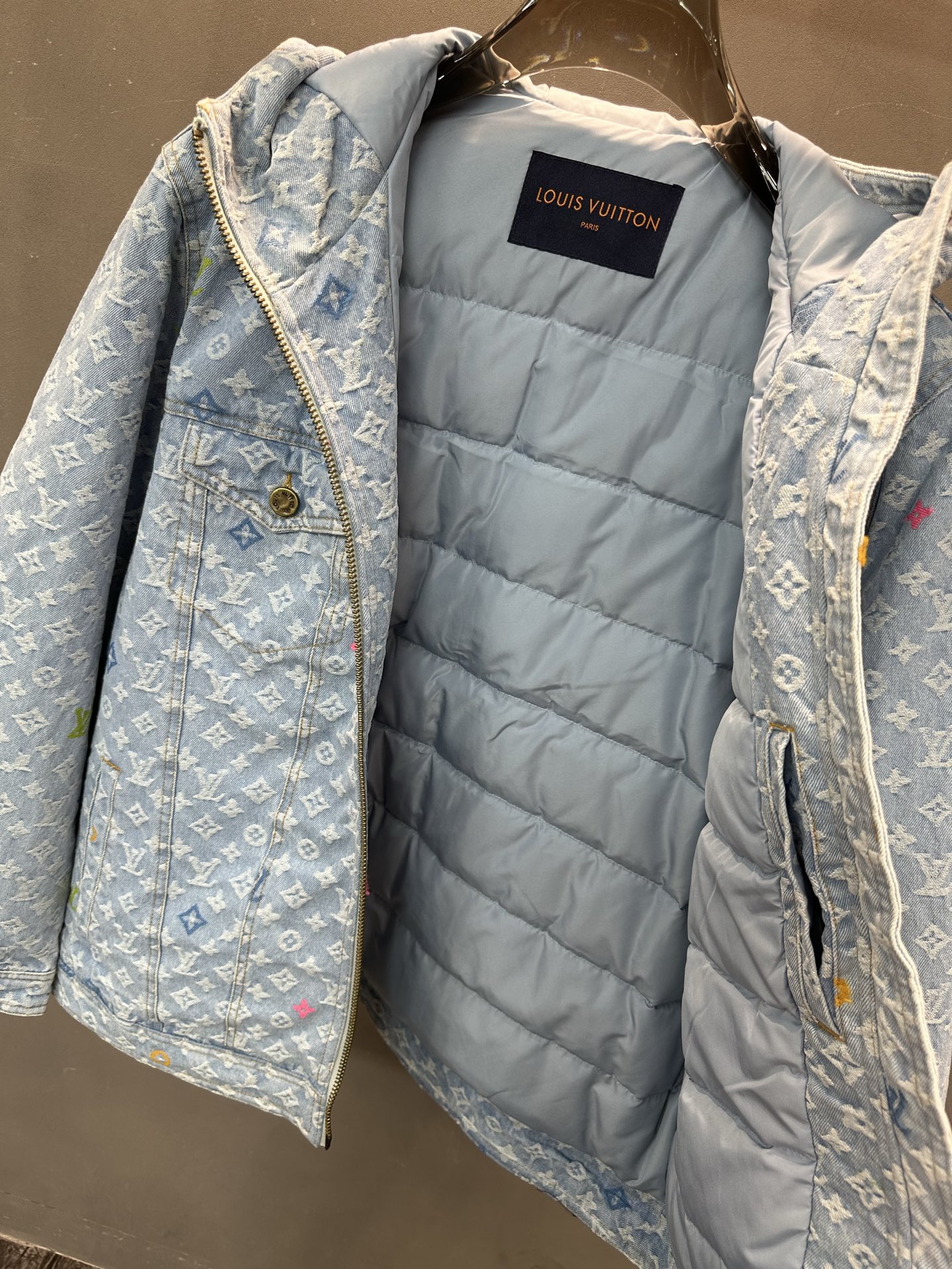Bagsaaa L0vis Vvtt0n Quilted Denim Jacket