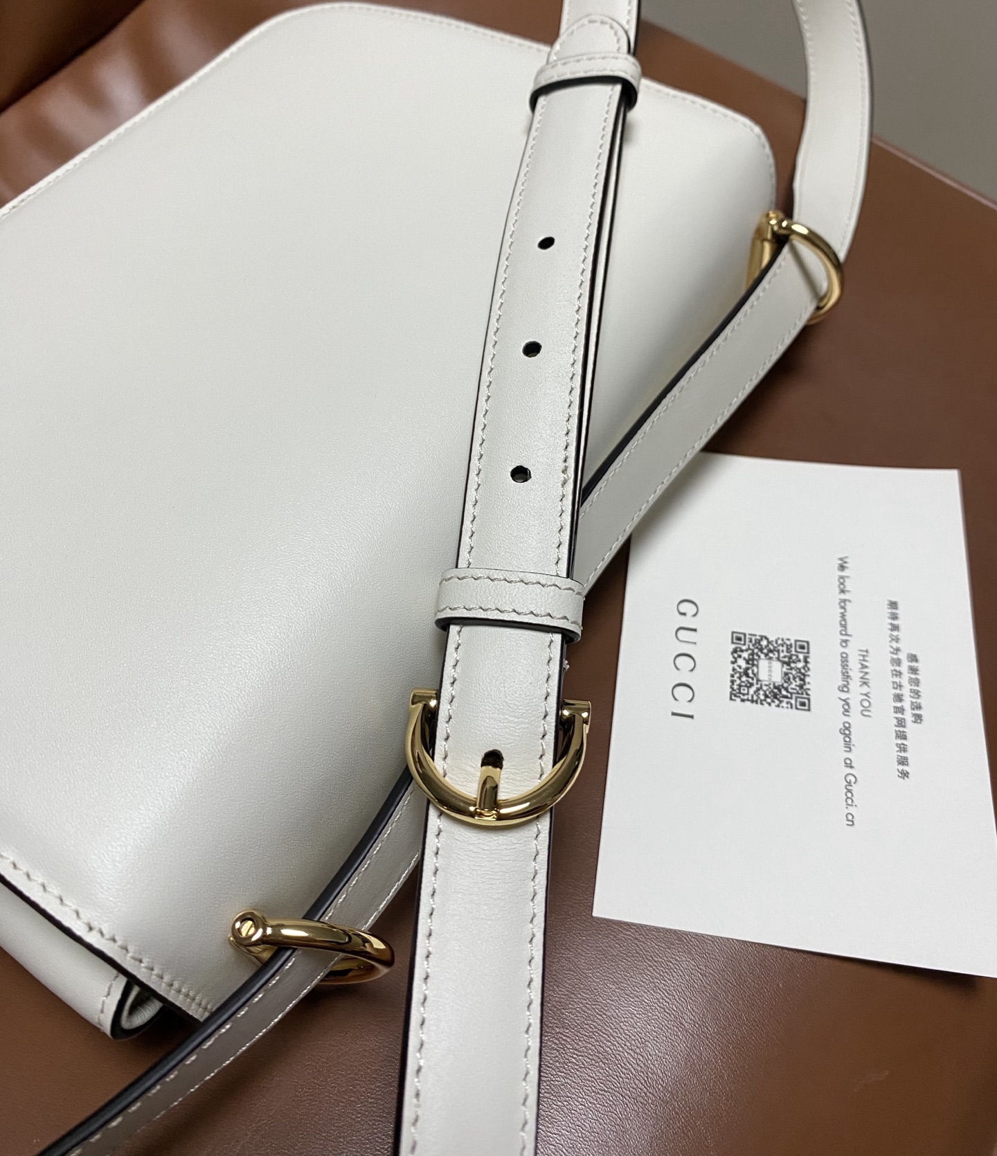 Bagsaaa Gvc*1 Siena small shoulder bag 846705 white - 22.5cm
