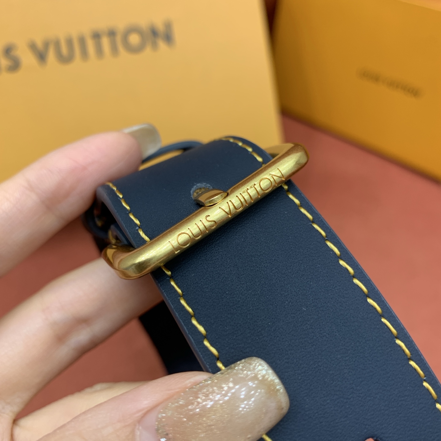 Bagsaaa LV M15173 Bosphore Wearable Wallet Blue Stripes - 19cm