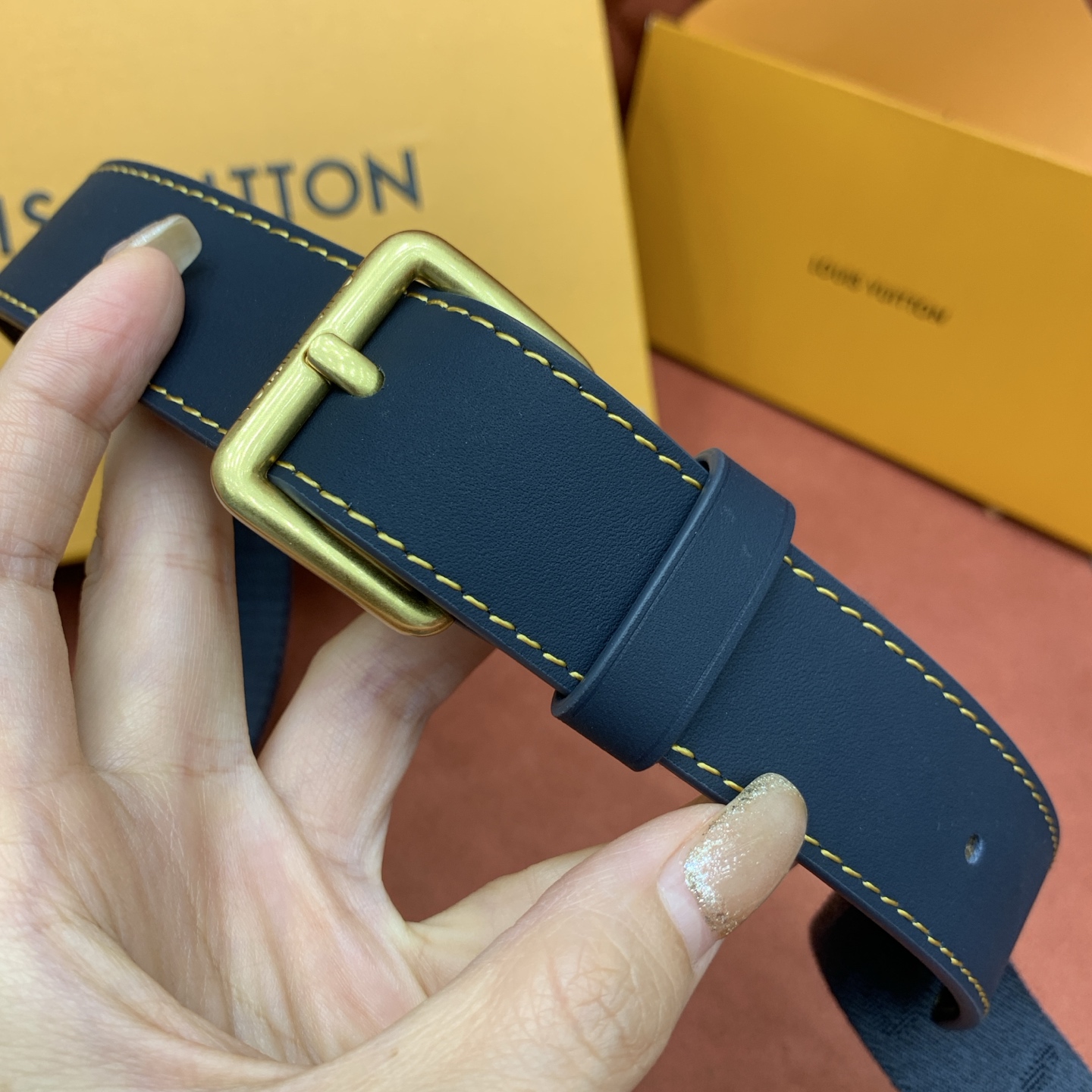 Bagsaaa LV M15173 Bosphore Wearable Wallet Blue Stripes - 19cm
