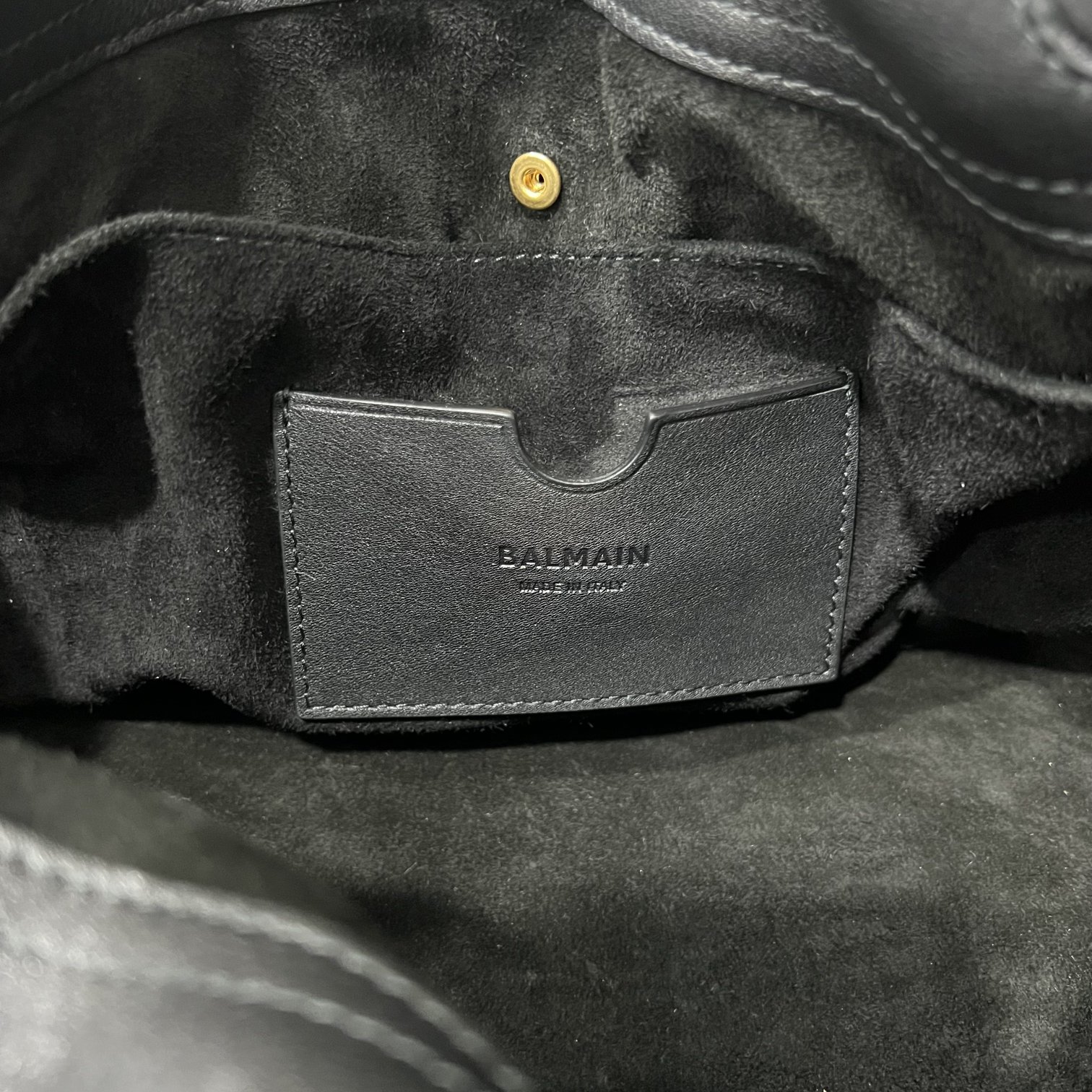 Bagsaaa Balmain Anthem medium leather shoulder bag black
