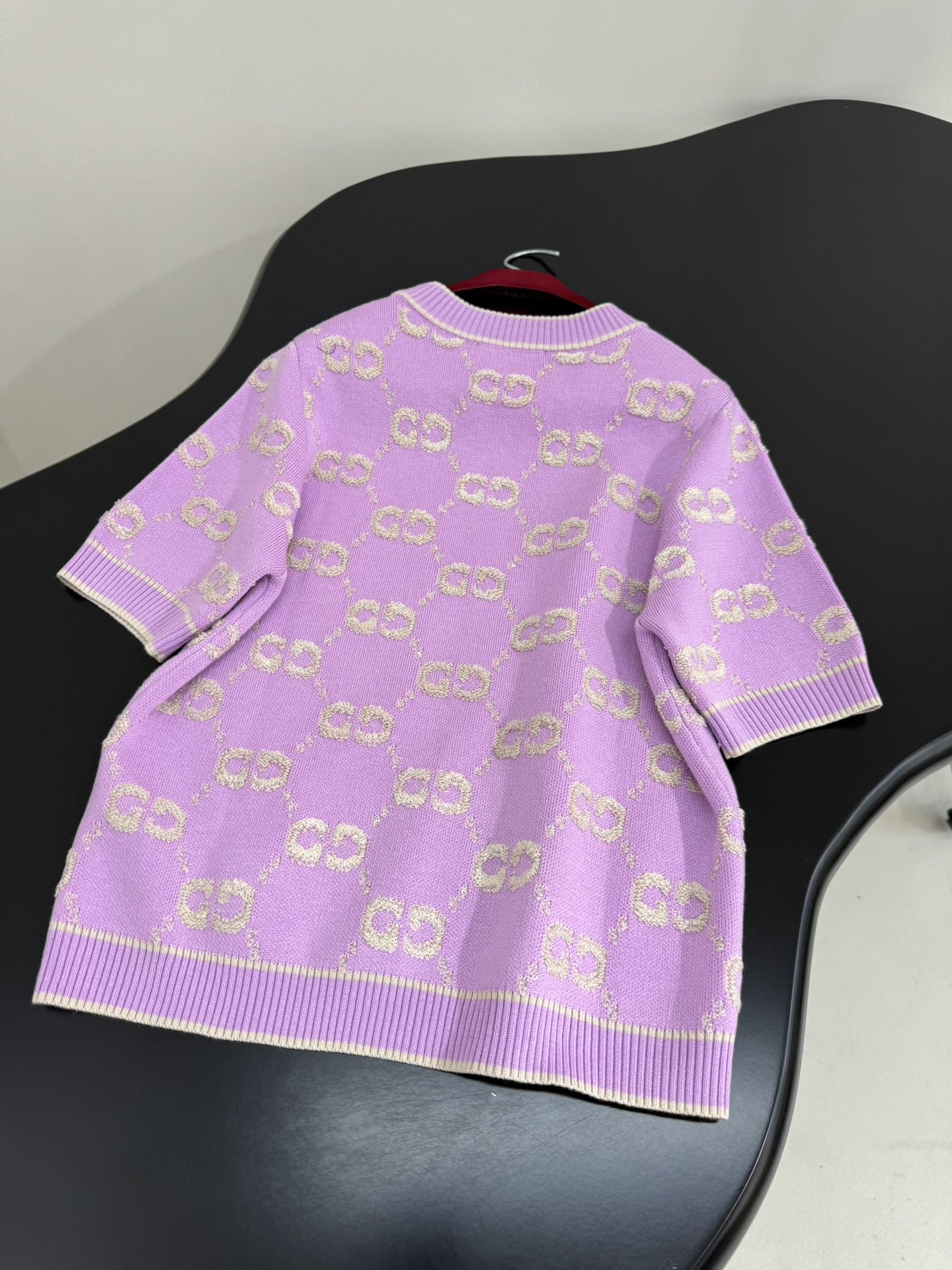 Bagsaaa Gvc*1 GG knit wool top light purple
