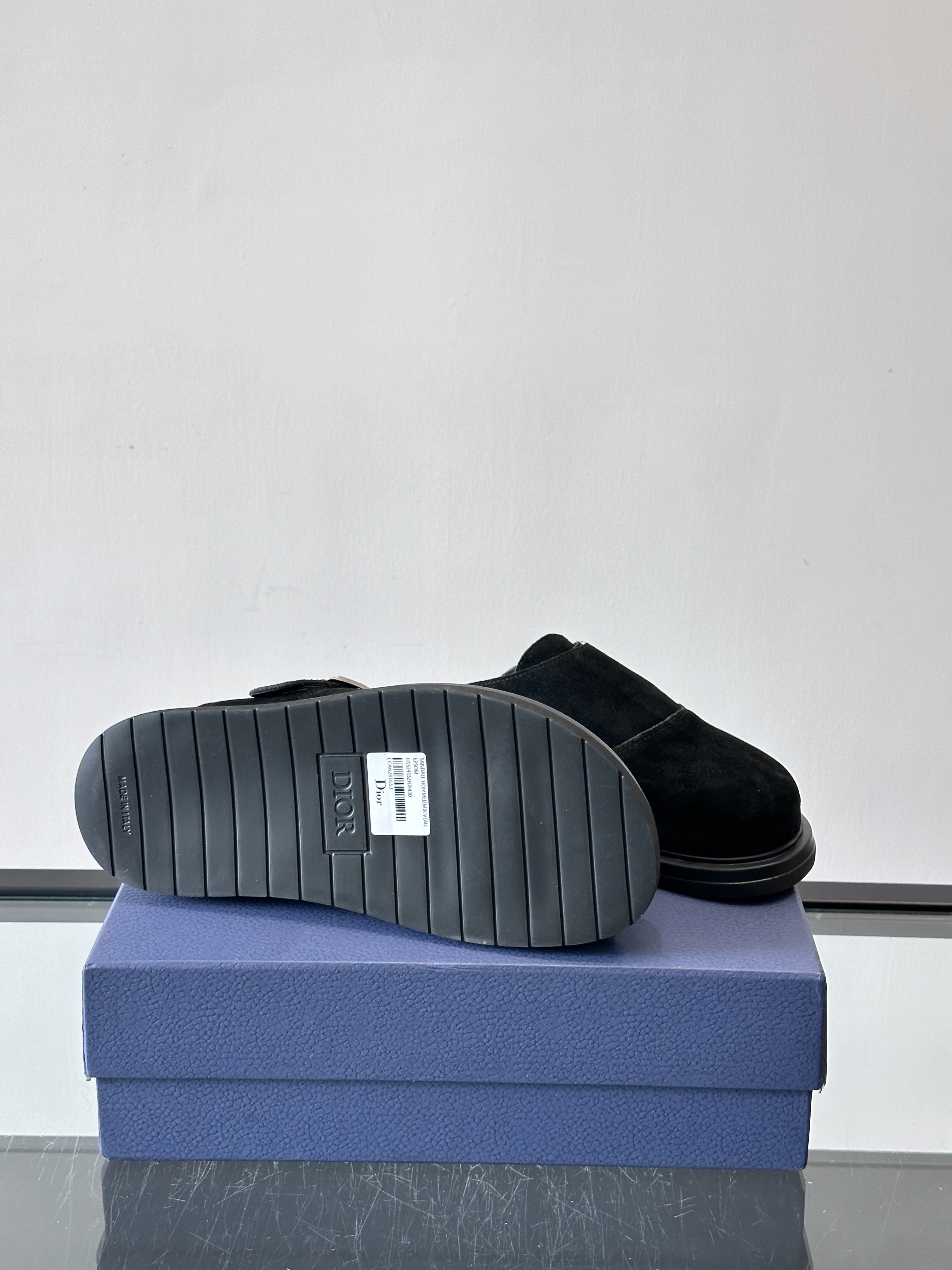 Bagsaaa D10r black mules with silver buckle