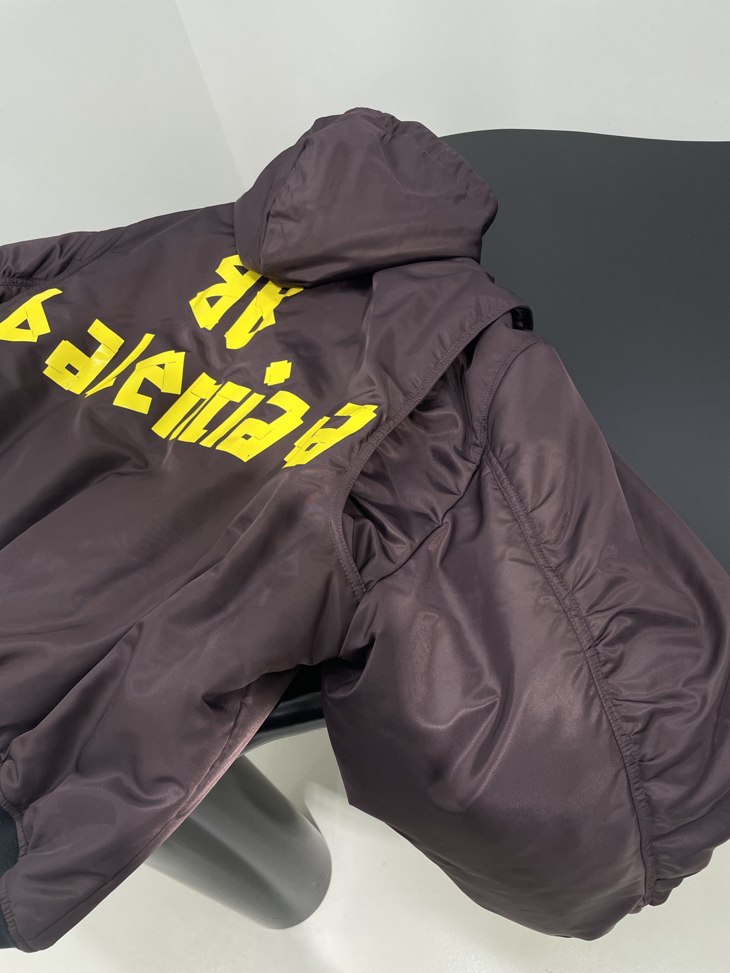 Bagsaaa Ba1en*iaga Hooded Bomber jacket