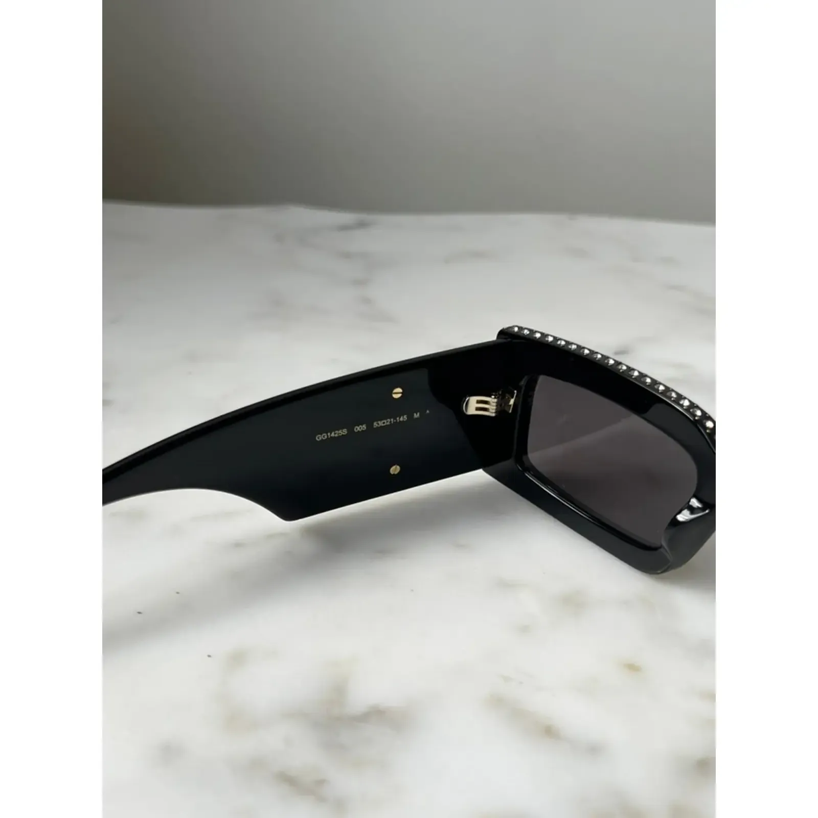 Bagsaaa Crystal Black Marmont Sunglasses