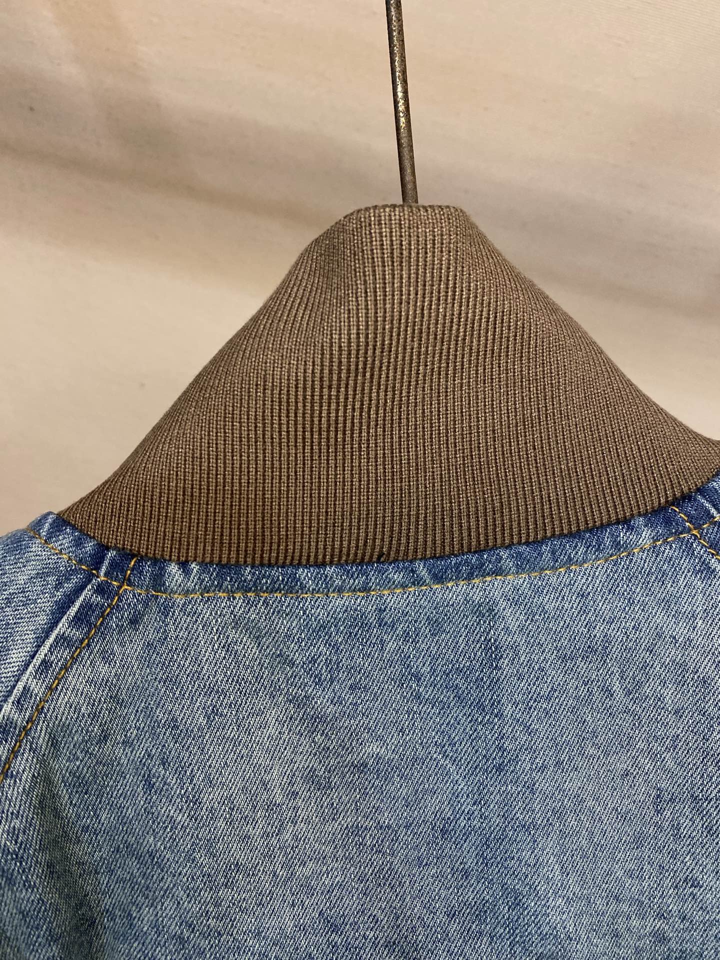 Bagsaaa Miu Miu Denim blouson jacket Navy