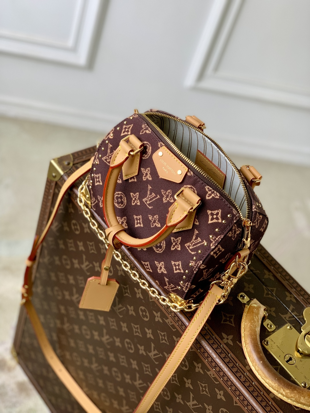 Bagsaaa LV M28102 Speedy Trunk 20 Monogram Origine Ebène - 20.5cm