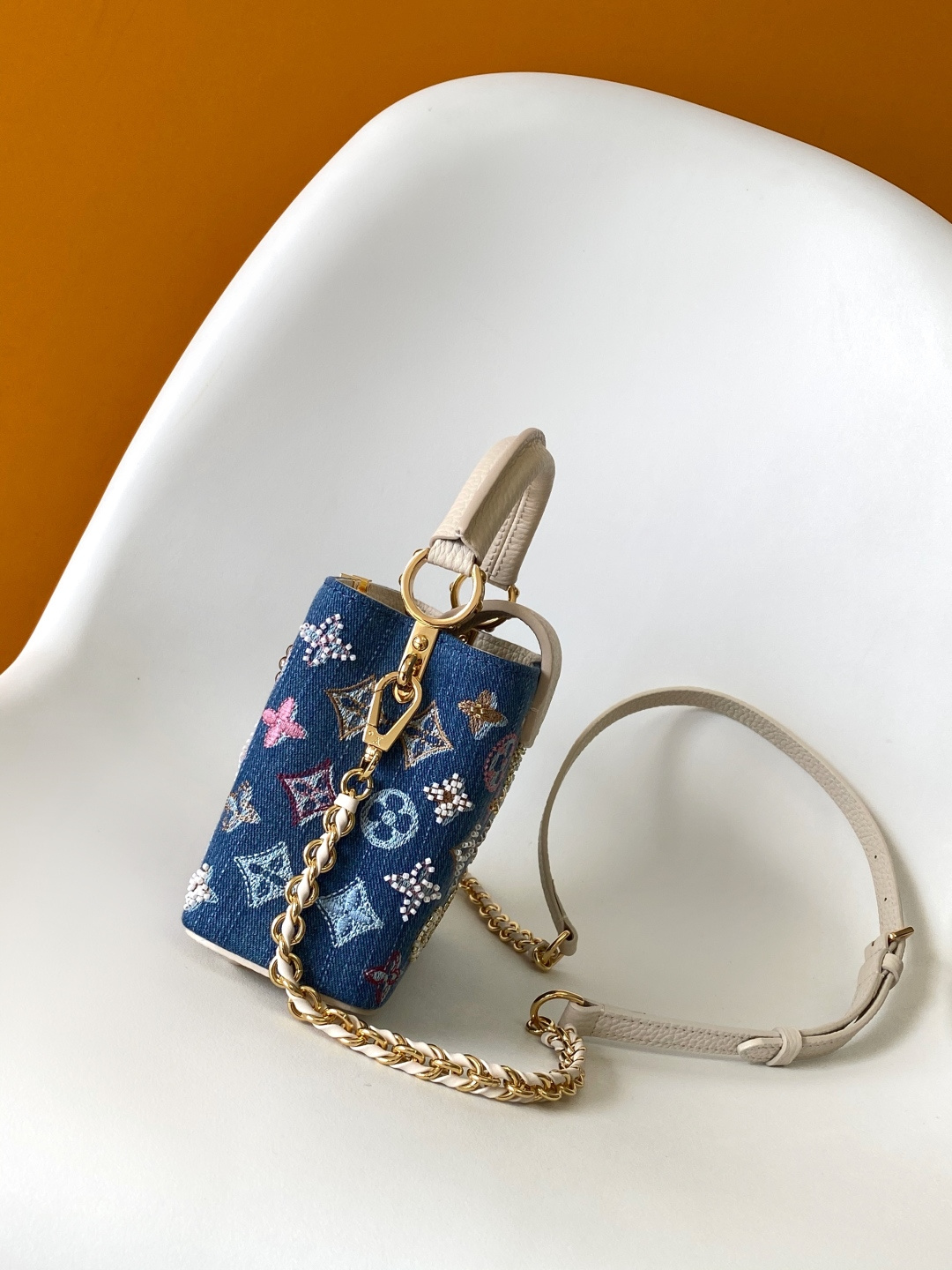 Bagsaaa LV M12947 Capucines Mini Denim Blue - 21cm