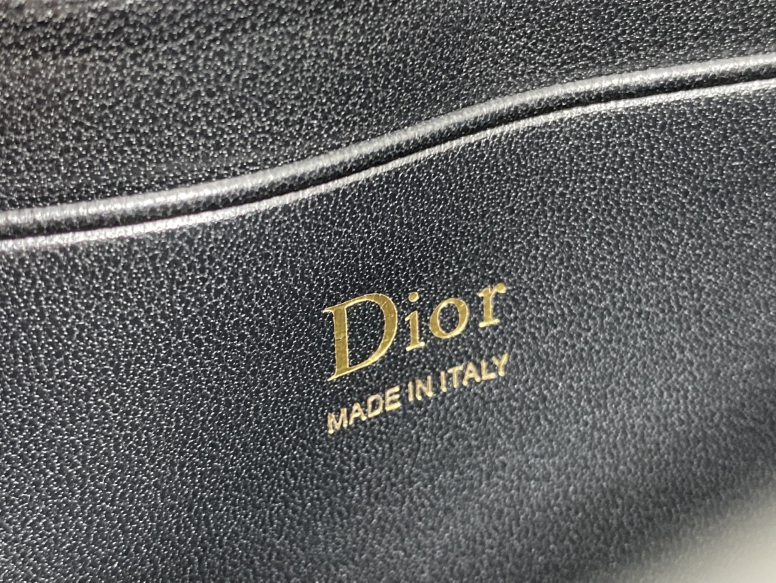 Bagsaaa My D10r Mini Bag Black Cannage Lambskin - 21cm