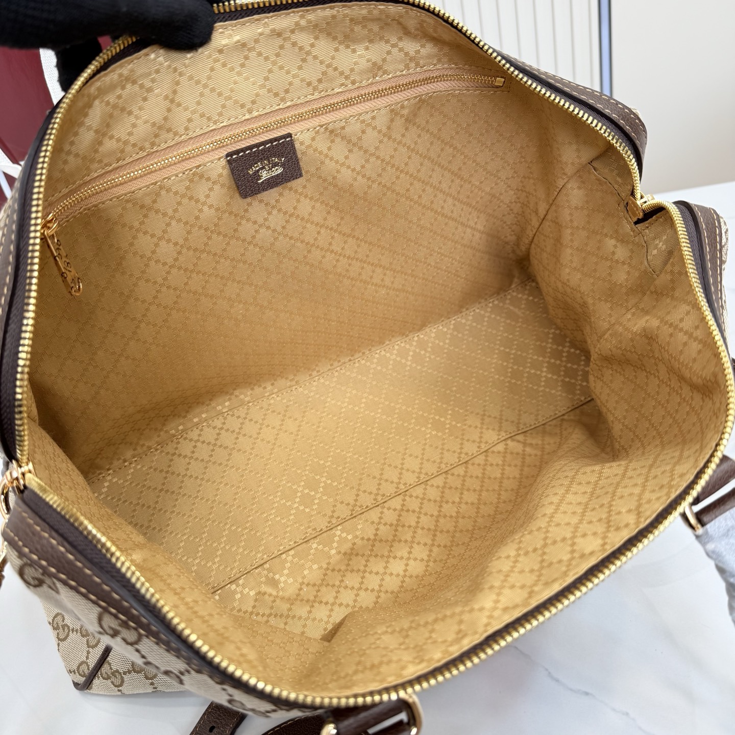 Bagsaaa Gvc*1 Borsetto large boston bag 866734 beige - 38.5cm