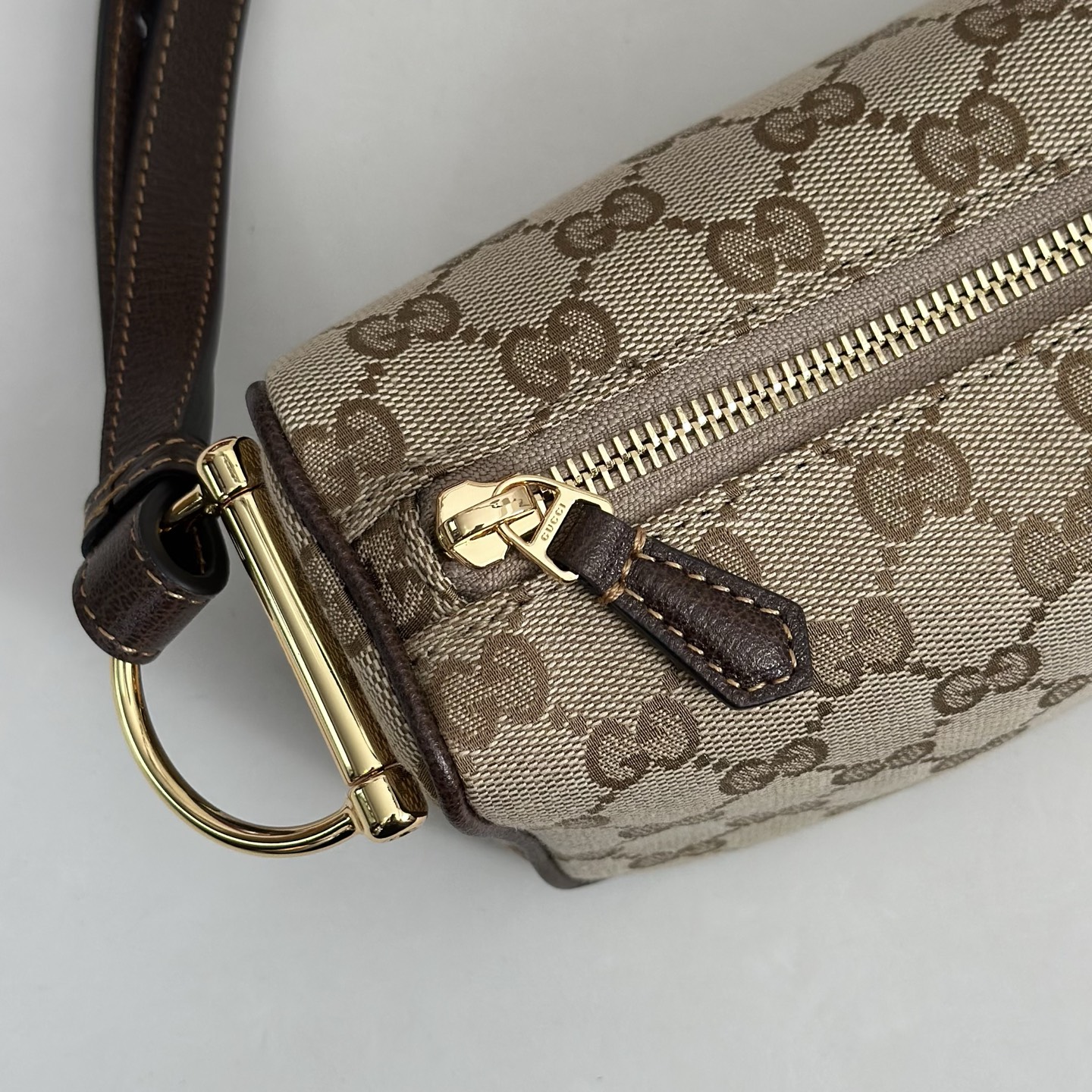 Bagsaaa Gvc*1 Half Horsebit mini bag 860784 beige - 19cm