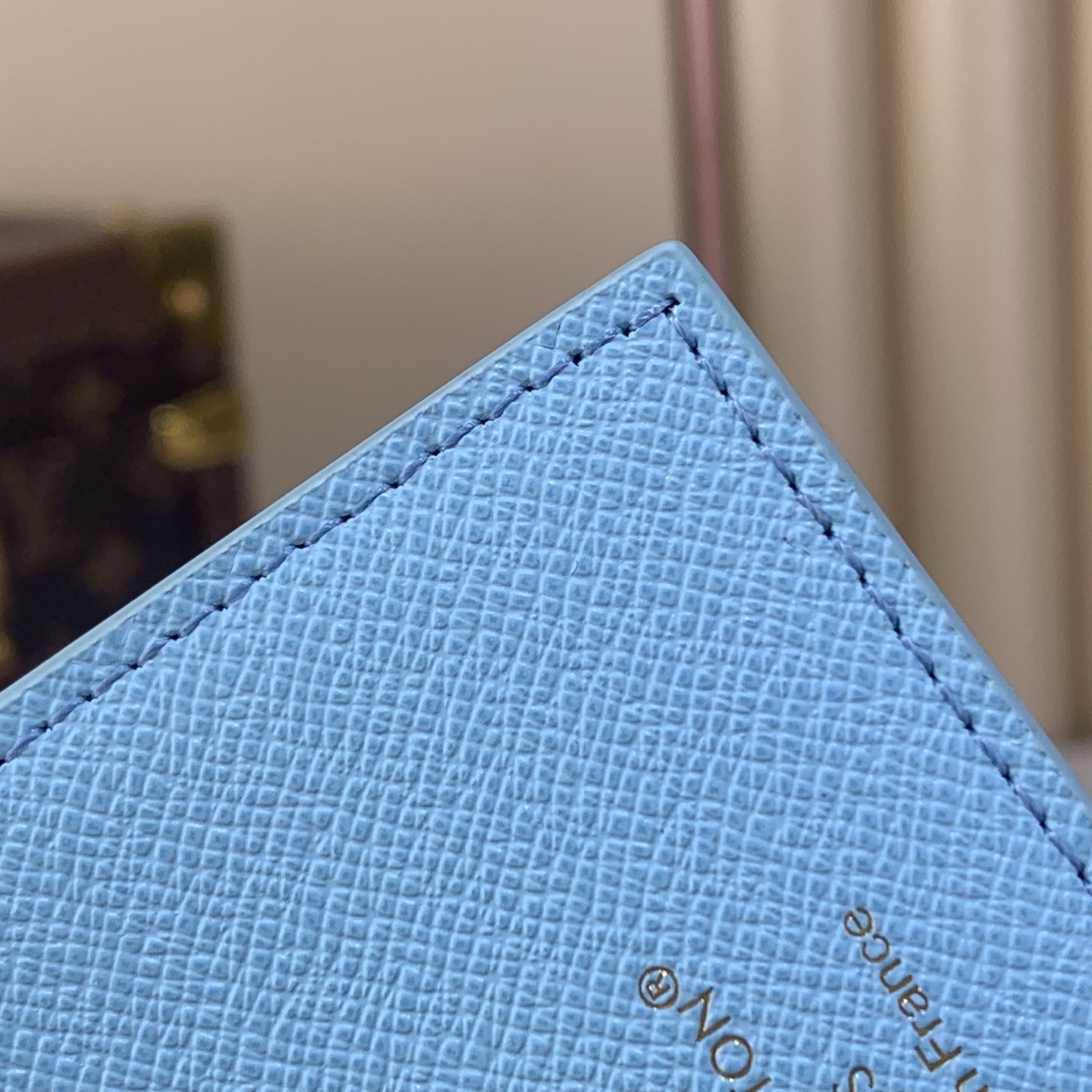 Bagsaaa 2026 Collection LV M28040 Passport Cover Blueberry - 14cm