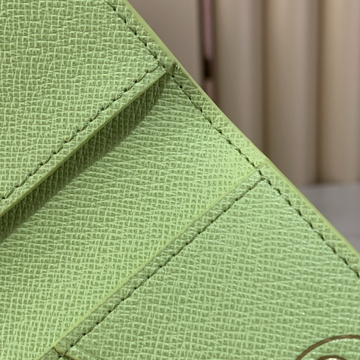 Bagsaaa 2026 Collection LV M28039 Passport Cover Pistachio - 14cm